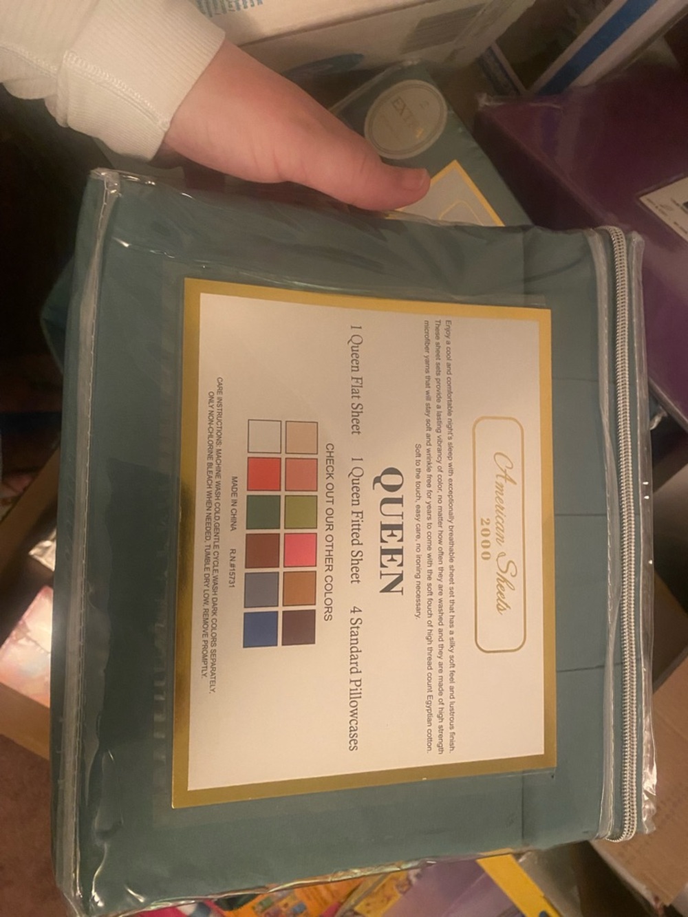 Queen Sheet Set in Teal